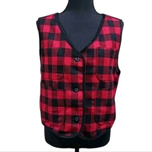 VTG Woolrich Buffalo Check Wool Vest